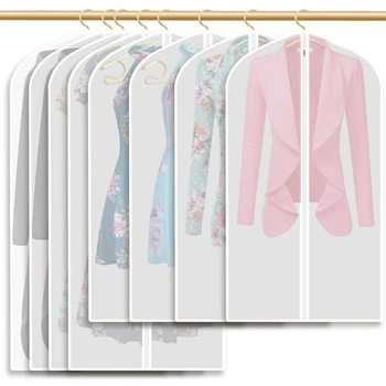 

Moth Proof Garment Bags,Garment Cover,8 Pack Clear Garment Bags,Hanging Garment Bag, Dress Dance Garment Bags For Storage Or For