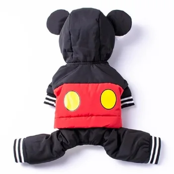 

Cute Mickey Mouse Pet Waterproof Clothes Jumpsuit Costume for Small Dog Warm Winter Clothing
