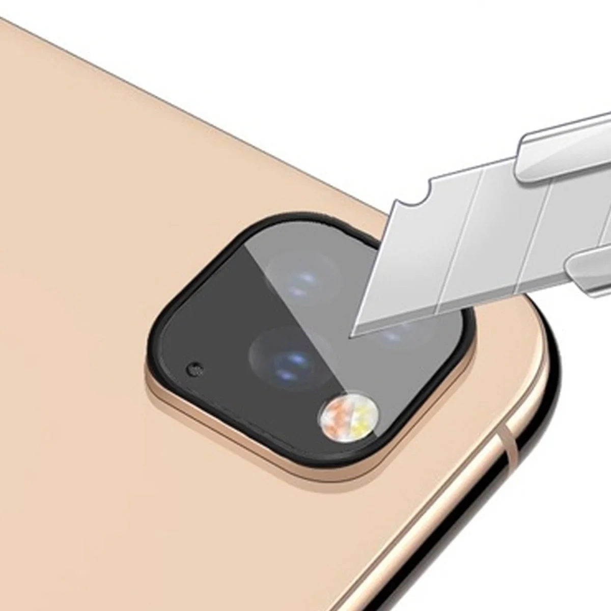 Крышка камеры для iphone 11/11Pro/11Pro Max задняя камера объектив 3D полное покрытие защита закаленное стекло 3 цвета