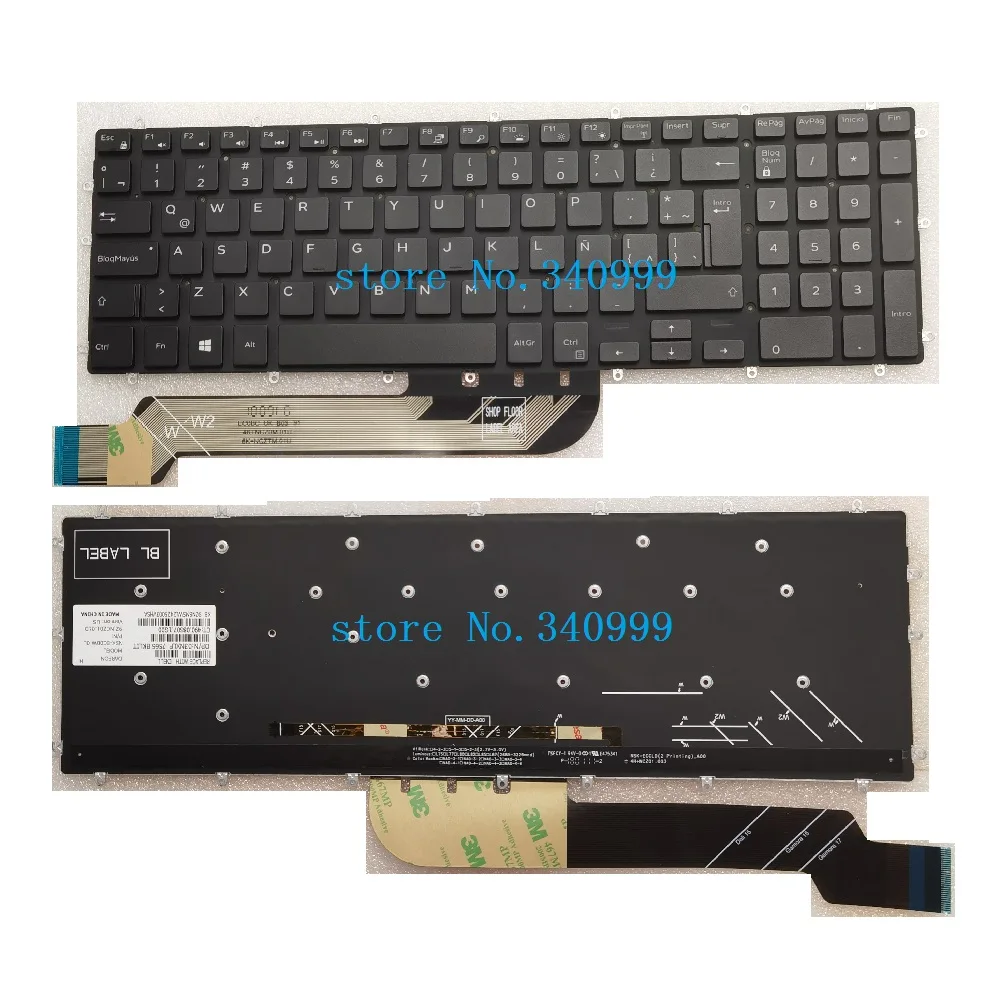 Nuovo Per Dell Inspiron 15 5565 5567 5570 5575 7566 7567 Tastiera La