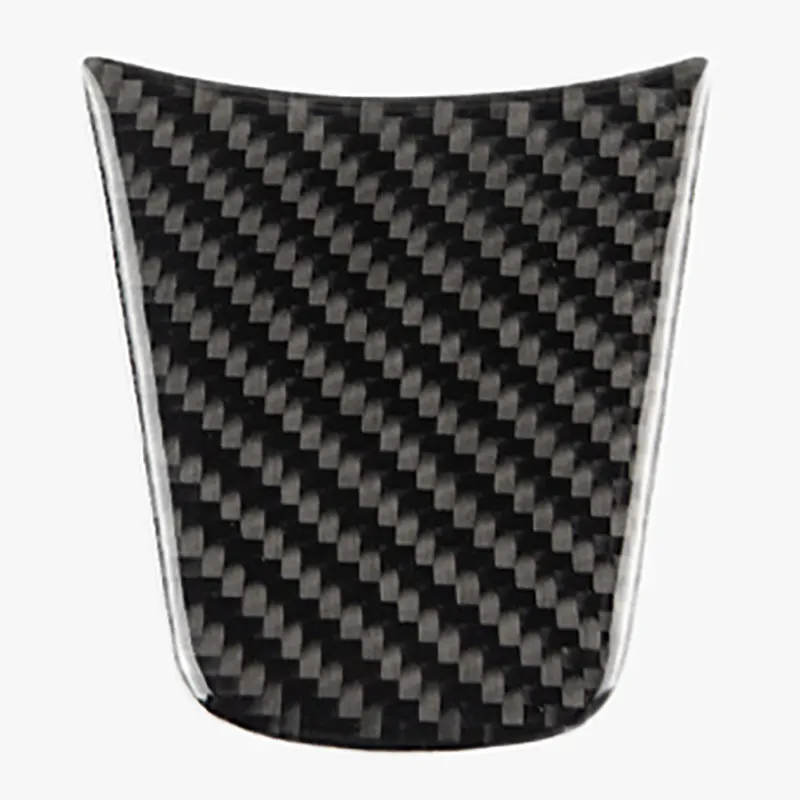 Carbon Fiber No Logo Для Tesla модель 3 внутренняя рулевое Декор колес Стикеры для обклейки автомобиля, 18, 19 - Название цвета: Carbon Fiber No Logo