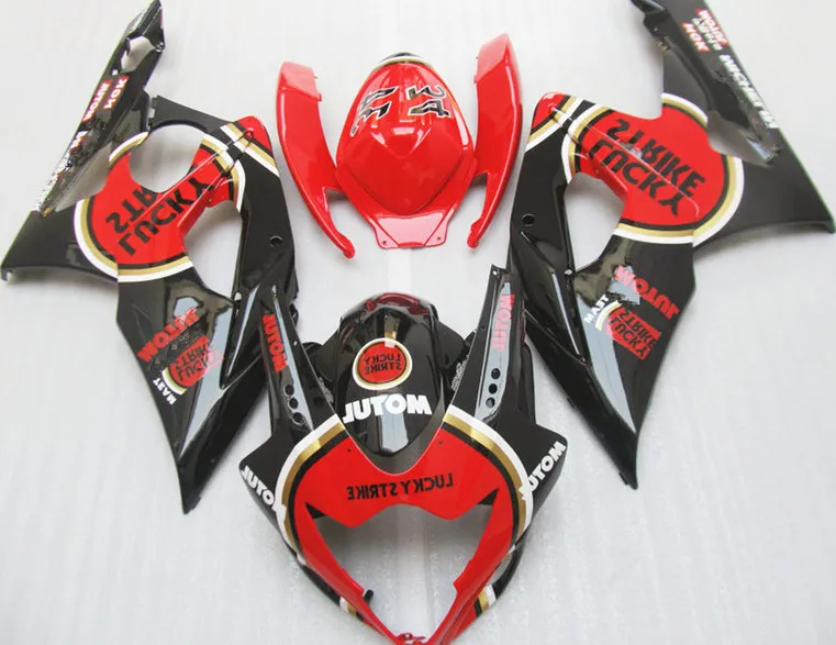 

Fei-Fairing Kit With Rear Seat Cover Fits For GSXR1000 K5 2005-2006 GSXR 1000 05-06 Red Black