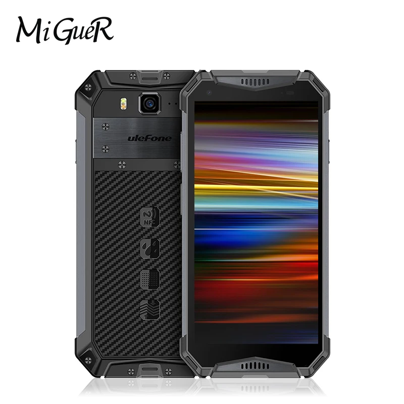 Ulefone Armor 3W 5," FHD+ Android 9,0 Helio P70 Octa Core 6 ГБ 64 Гб Смартфон 21 МП 10300 мАч 4G OTG NFC мобильный телефон