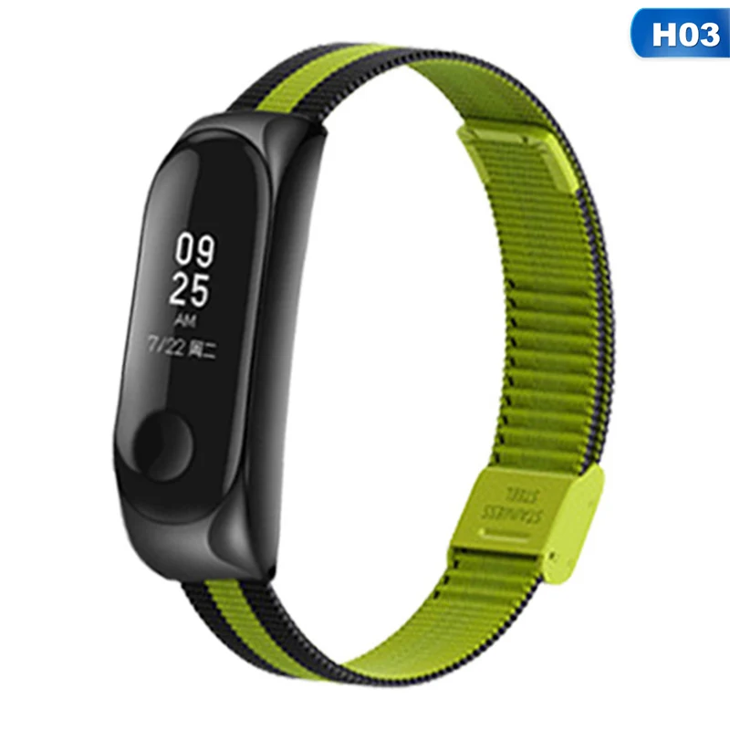 Для mi band 4 3 металлический ремешок браслет для Xiaomi mi Band 3 4 Безвинтовой для mi Band 4 3 браслет mi Band браслет на запястье - Цвет: CEA6081H03
