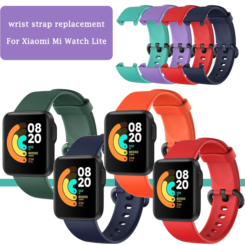 Наручный ремешок для Xiaomi Mi band часы Lite глобальная версия спортивный силиконовый