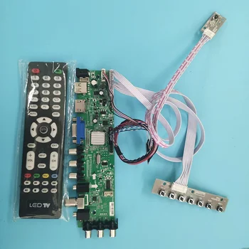 

Kit For LTN156AT05-U09 remote DVB-T DVB-T2 LED 40pin 1366X768 Signal TV controller board digital LVDS USB HDMI VGA AV 15.6"