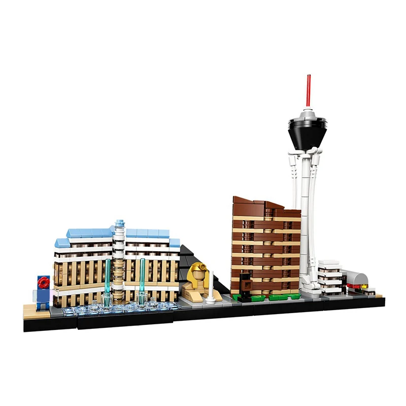 

Building Blocks Compatible Creativity 21047-1 Las Vegas Architecture Technic Bricks Gifts Fit lepining Diy Toy Christmas Gift