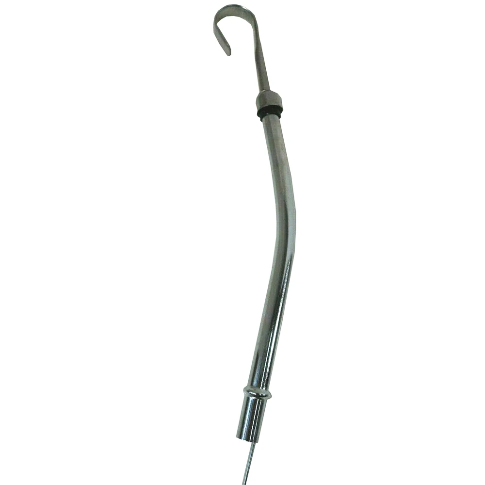 

SBC Chrome Steel Engine Oil Dipstick 283 327 350 383 400 Tube Dip Stick SB Chevy