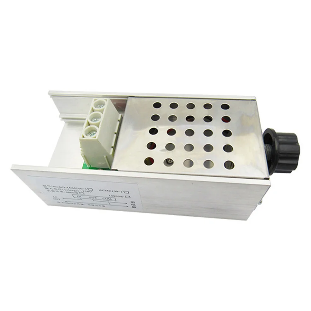 

Voltage Regulator Electronic 220V Controller Home Modulation With Shell 10000W SCR Motor Speed Attemperation Parts Dimming