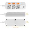 EU USB Socket Power Strip Wall Mounted Home Electrical Socket with switch 2AC EU Outlet Plug 2Ports USB Charger Power Board ► Photo 2/6