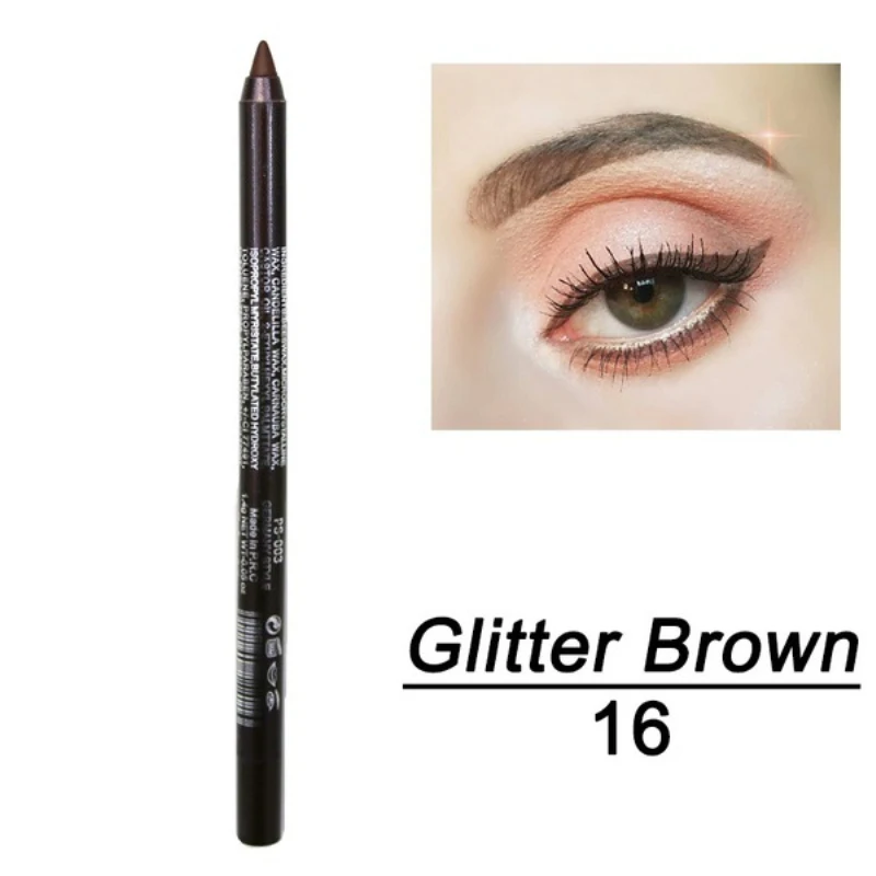 14 Colors Color Eyeliner Pen Highlighter Eyeshadow Pencil Pearlescent Matte Waterproof Sweatproof Not Blooming Eyes Makeup TSLM1