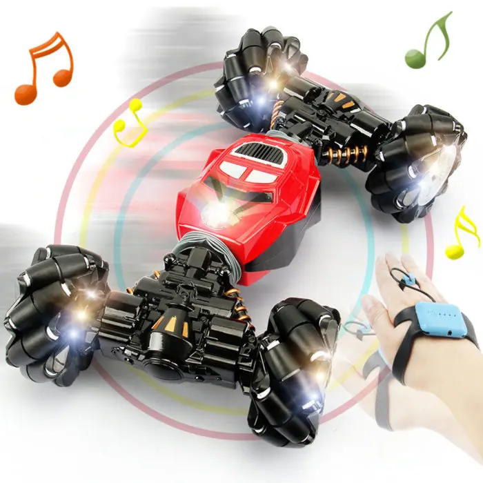 Радиоуправляемый трюковый автомобиль, Рождественский светильник, музыкальный трюк, Радиоуправляемый автомобиль, жетон, вращающийся автомобиль, дрифт, игрушечный автомобиль