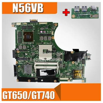 

send board+N56VB Motherboard GT650/GT740 2G For Asus N56VM N56VJ N56VZ N56V N56VB Laptop motherboard N56VB Mainboard N56VB