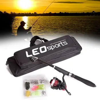 

Beginner Portable Fishing Rod Set Children Fishing Rod Set Spinning Wheel Fishing Gear Set Good Quality