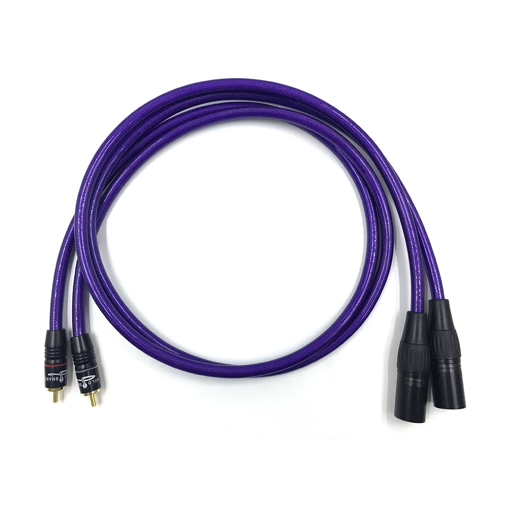 Colleimage пара HIFI VDH RCA к XLR аудио кабель 3 Pin 2 2RCA 0 75 м 1 5 м|Кабели VGA| |