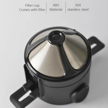 

Coffee filter Reusable Refillable Coffee Dripper 304 Stainless Steel Drip Coffees Drip Coffees Tea Holder Funnel