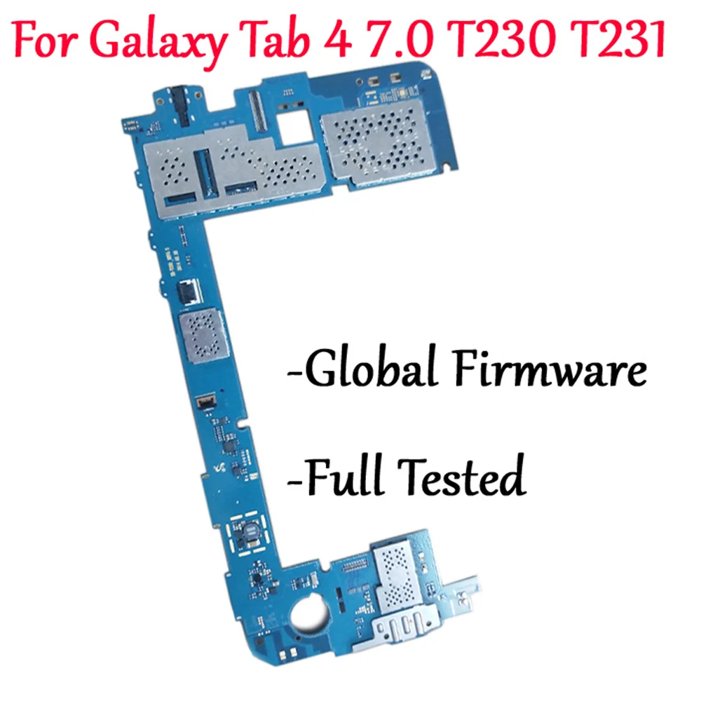 Протестированная Полная работа разблокировка материнская плата для samsung Galaxy Tab 4 7,0 T230 T231 логическая схема электронная панель глобальная прошивка