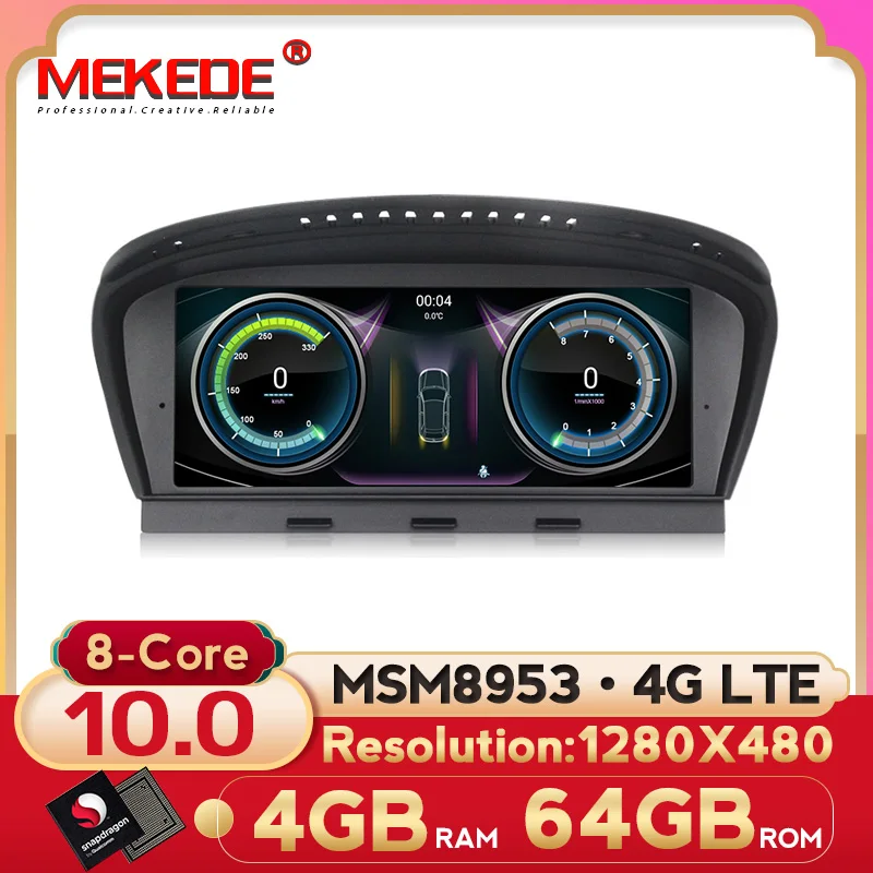 MEKEDE MSM8953 8 ядер Android 10 4 + 64G 4G LTE Автомобильный мультимедийный плеер для BMW 5 серии E60