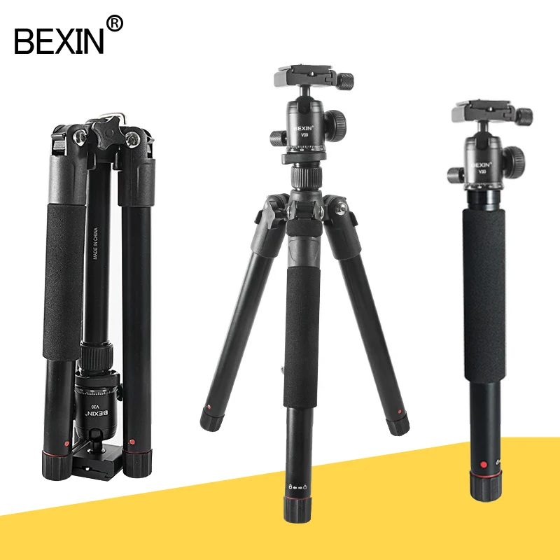 BEXIN Aluminum Portable Tripod Digital SLR Camera Mobile Phone Outdoor Camera Stand Photography