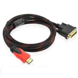 1,5 м HDMI к 24 + 1dvi линия DVI к HDMI адаптер ноутбук компьютерное телевидение высокой четкости конверсионная линия