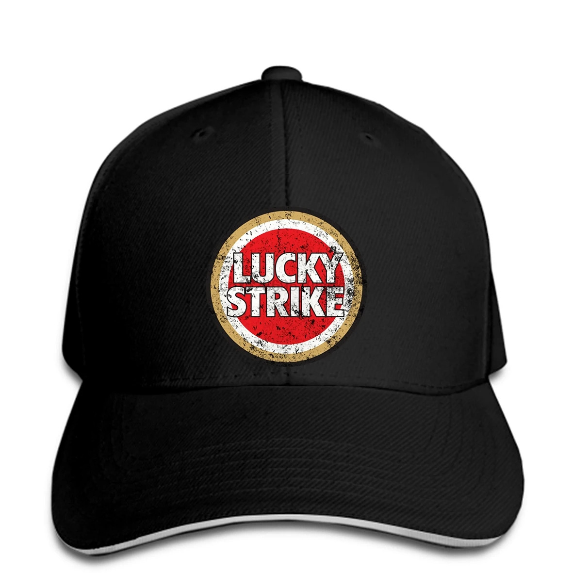 

Fashion Lucky Strike Cigarettes Logo Distressed Men's Baseball cap snapback hat Peaked