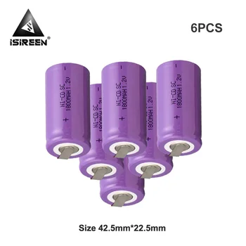 

DIY 6V 7.2V 9.6V 12v 14.4v Rechargeable Battery Packs 1800mAh 1.2V SC Ni-CD Batteries Cell Subc Ni CD Accumulator Electric Tool