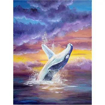 

Diamond painting whale starry sky full square /round drill animal 5d diamond mosaic diamond embroidery crafts stickers