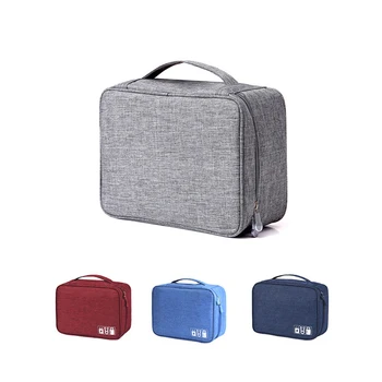 

Travel Cable Bag Portable Digital USB Gadget Organizer Charger Wires Cosmetic Zipper Storage Pouch kit Case Accessories Supplies