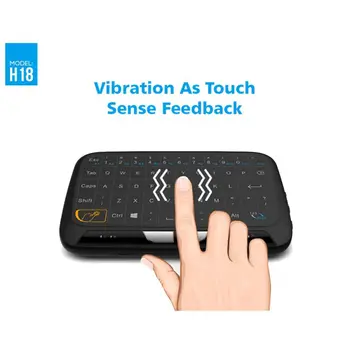 

H18 Mini USB 2.4Ghz Wireless Virtual Keyboard Touchpad Mice Air Mouse for PC PS4 Xbox TV Box