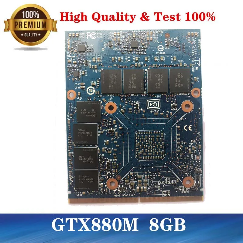 N15E-GX-A2 GTX 880M GTX880M 8 Гб Графика видеокарта для DELL M17X R4 R5 M18X R2 R3 ноутбук JH9PP 0JH9PP DDR5