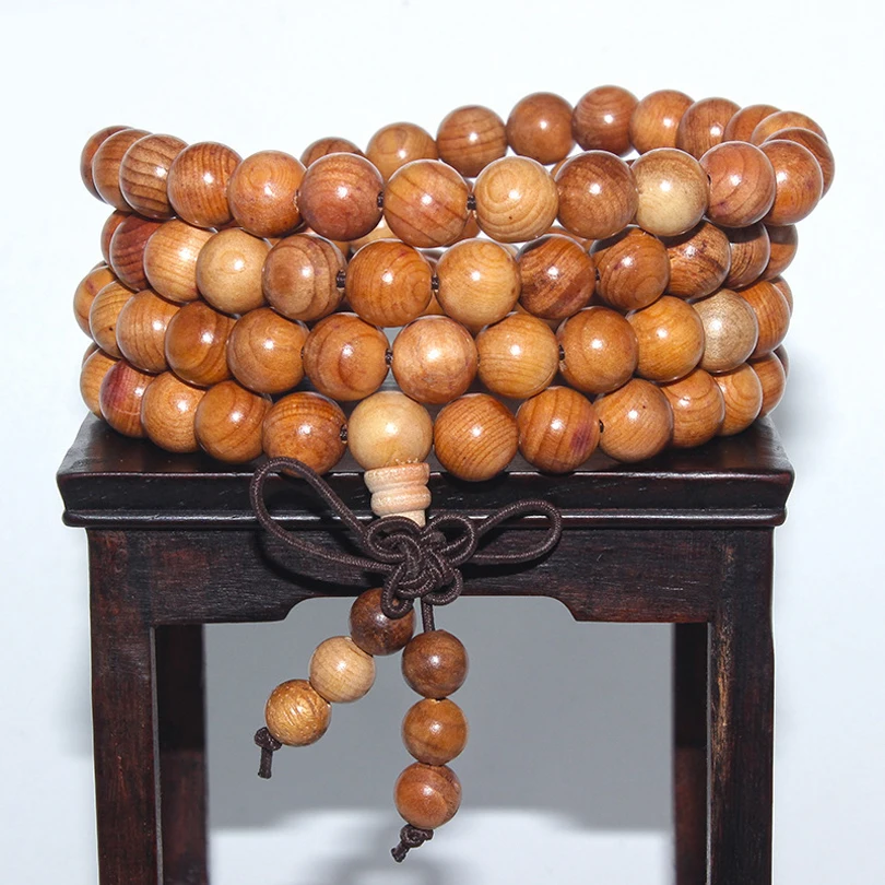 Dailymall Lot De 108 Perles De Prière Bouddhistes Mala En Bois De