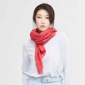

Soft Cashmere scarves 100% Wool Shawl Luxury 80S Wool Plain Scarf brand Thin And women&Men Winter Keep Warm shawls