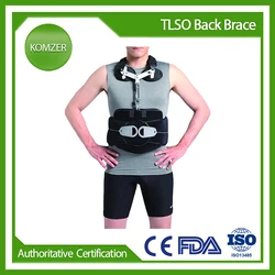 Komzer TLSO Back Brace - Thoracic Lumbo Sacral Orthosis Support Scoliosis Brace, Universal
