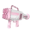 Kids Gatling Bubble Gun Toy 44-Hole Charging Electric Automatic Bubble Machine Summer Outdoor Soap Water Boy Girl Christmas Toys 1
