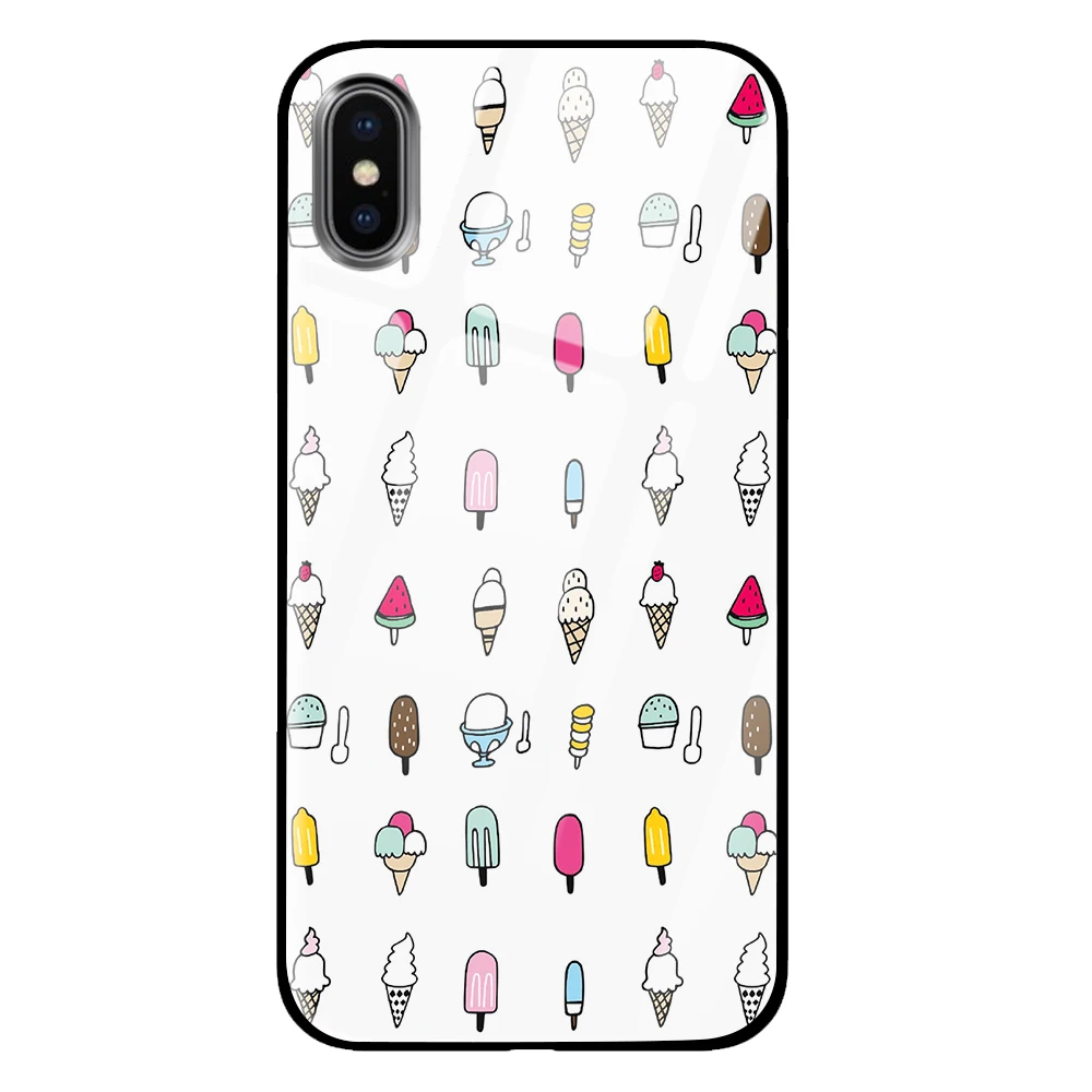 2 Красный милый кот для iPhone 5 5S SE 6 6s 7 8 Plus X XS Max XR закаленное стекло чехлы для телефонов - Цвет: 2