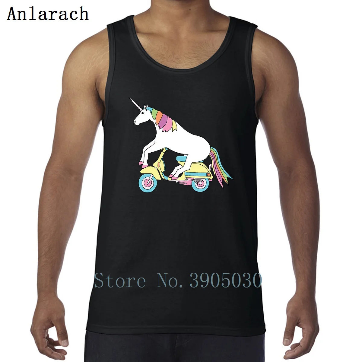 

Unicorn Riding Motor Scooter Vest Solid Color New Customize High Quality Tank Top For Men Sleeveless Workouts Spring Autumn