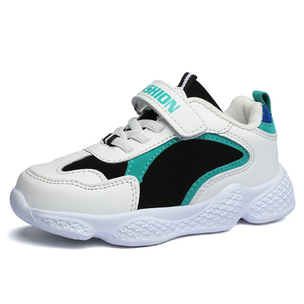 Белый Kids Shoes Toddler Sneakers Breathable Lightweight Boys Girls Tennis Shoes Casual Sports Shoes Anti-slip for School - Цвет: Белый