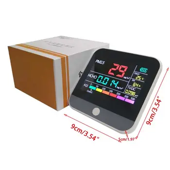 

DM-306 PM2.5 Detector Air Quality Monitor Gas Analyzer Dust Sensor LCD Display