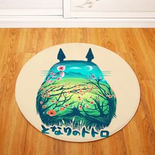 Современная серия Тоторо для Северной Европы, круглый коврик на стул для дома, кухни, спальни, ковер для ванной комнаты, нескользящий ковер