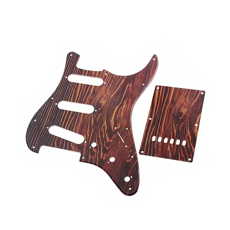 1 Набор гитарный накладной предпроводной нагруженный ПВХ SSS Tiger Stripe Pickguard гитарные части для бас-гитары музыкальный инструмент гитара