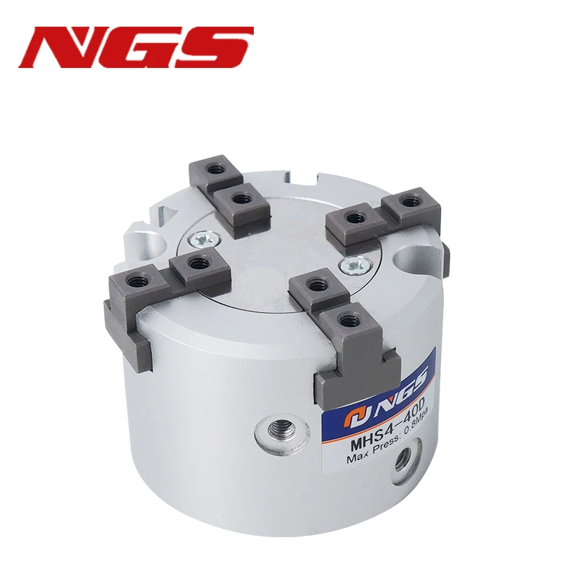 estilo tres dedo ar pneumatica paralela gripper cilindro serie 01