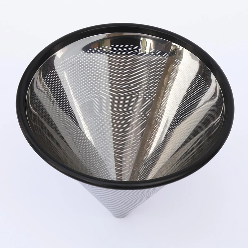 

Coffee Filter Funnel Drip Pour Over Tea Coffee Dripper Stainless Mesh Strainer For Preventing Burning Hands High Quality