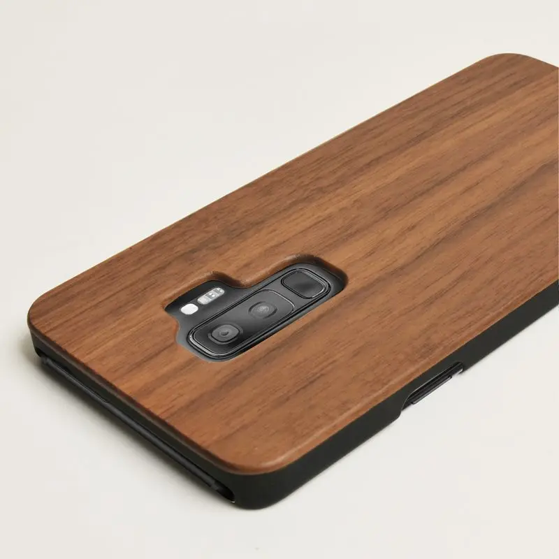 Деревянный чехол для samsung Galaxy S10 S9 S8 Plus, эко бамбуковый Деревянный чехол для телефона для samsung Galaxy Note 10 Plus 9 8, Жесткий Чехол из поликарбоната