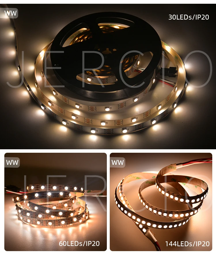 JERCIO WWA alike SK6812 WS2812B Светодиодная лента 30/60/144 пикселей/светодиодный s/m; умный программируемый Addressable RGB 5050ic IP30/65/67 DC5V