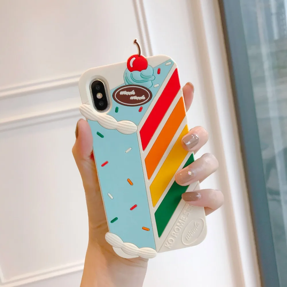 Для iPhone 11 11 Pro X XS XR XS Max 6 6s 7 8 Plus 3D мороженое пульт дистанционного управления мультяшный Мягкий силиконовый чехол задняя крышка для телефона