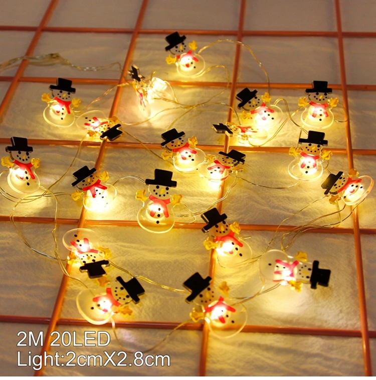 Christmas Light Рождественская гирлянда, наклейки на окна, настенные рождественские украшения для дома, Рождественский Декор, Санта Клаус, счастливый год - Цвет: Christmas Light