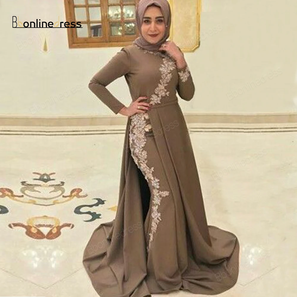 Robe-de-soiree марокканские Kafutan вечерние платья с аппликациями вышивка длинное вечернее платье длинный рукав мусульманские Вечерние платья - Цвет: Same as image