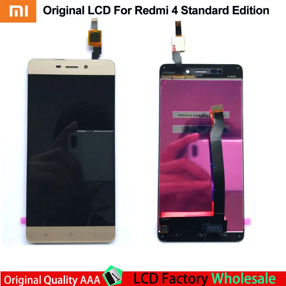 

Original For 5.0" Xiaomi Redmi 4 (2GB RAM 16GB ROM) LCD Screen Display+Touch Panel Digitizer For Redmi 4 Assembly LCD Display