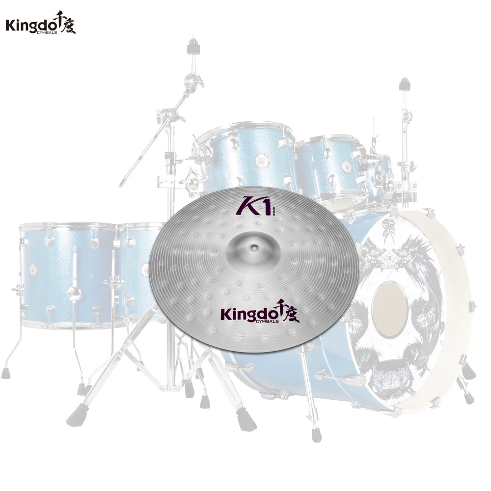 

Kingdo K1 series high grade quilaty cheap alloy 10" splash cymbal for drums set