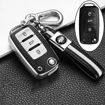 

PC TPU Car Key Cover Case Shell For Volkswagen Golf POLO Passat CC jetta tiguan CrossFox Plus Eos Scirocco Beetle Skoda Octavia